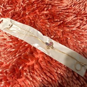 Butterfly ruby necklace